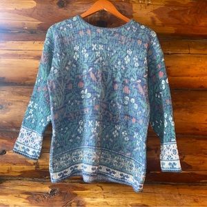 Vintage Floral Sweater